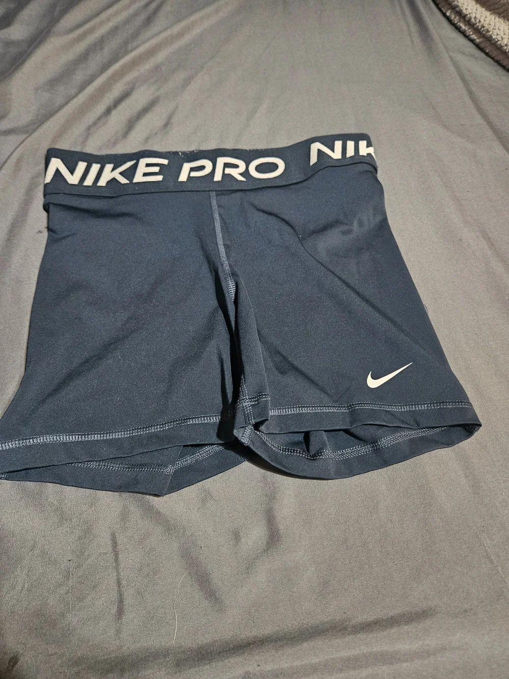 Nike Pro Navy Blue Dri-FIT Compression Shorts, 5